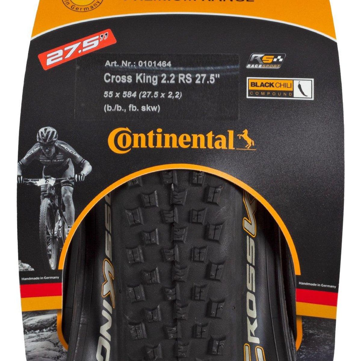 CONTINENTAL - Neumatico Continental 27.5 X 2.20 Cross King Racesport