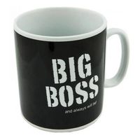 Taza Tazón Mug Xl Gigante Big Boss 800 Ml - Negro.