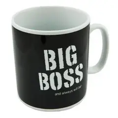 GENERICO - Taza Tazón Mug Xl Gigante Big Boss 800 Ml - Negro