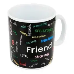 GENERICO - Taza Tazón Mug Xl Gigante para Amigo Friend