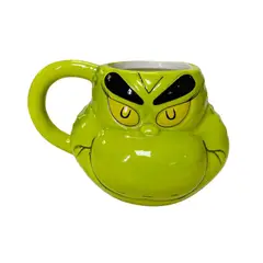 GENERICO - Tazón 3D cerámica el Grinch de navidad