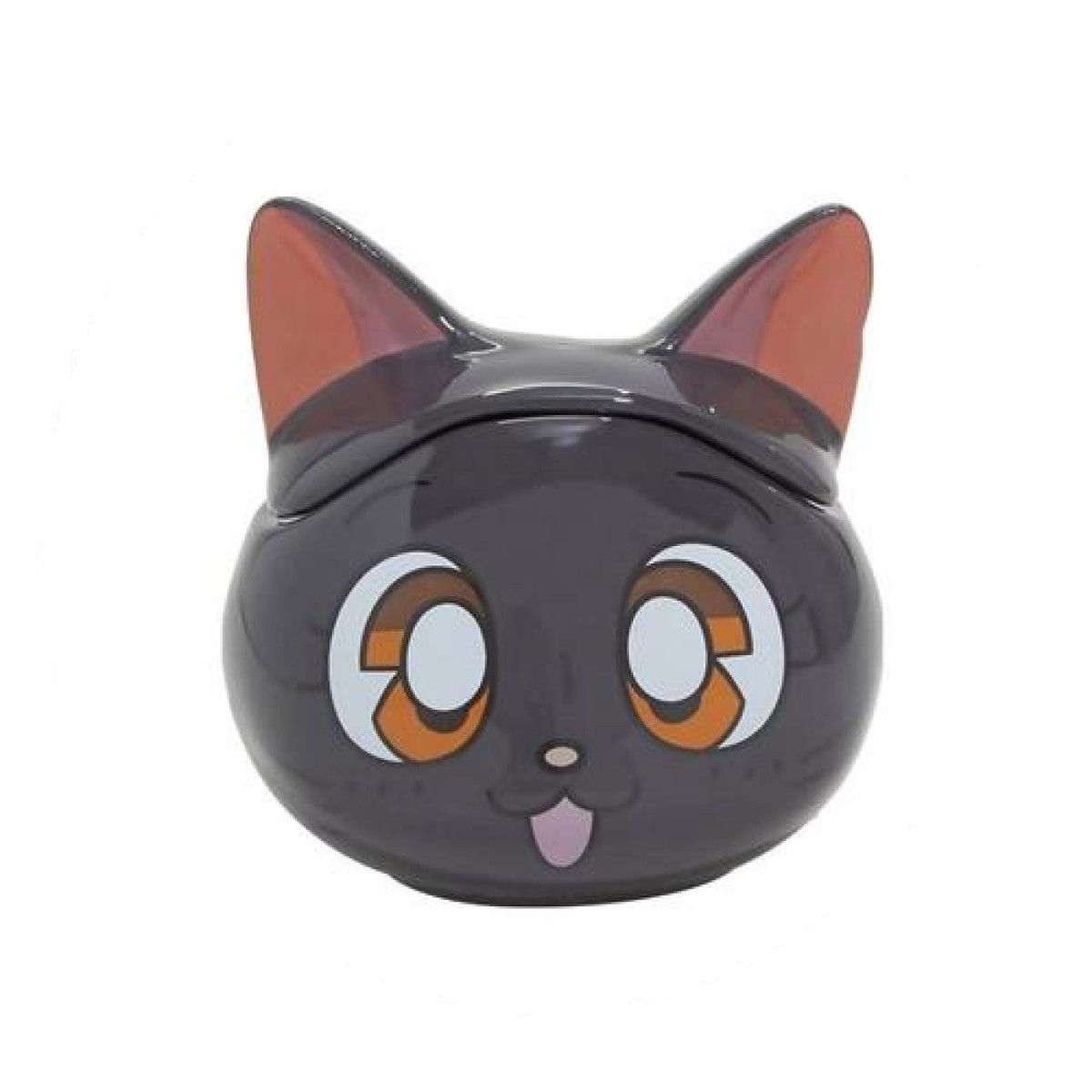 GENERICO - Tazon 3d Gatita Luna Sailor Moon - Gris