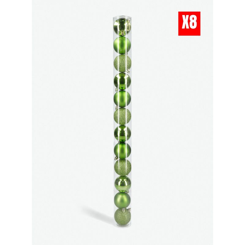 HERRERA MAISON - Combo X8 Sets 12 Esferas 6 CM Verde
