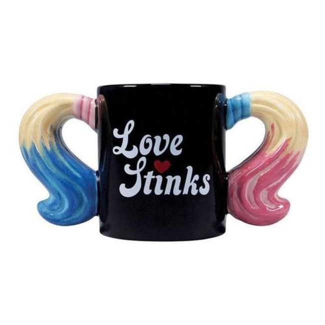 GENERICO - Tazón 3d Ceramica Rostro Harley Quinn - Negro