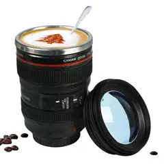 GENERICO - Taza Tazón Mug Zoom Lente Fotográfico Acero Inoxidable
