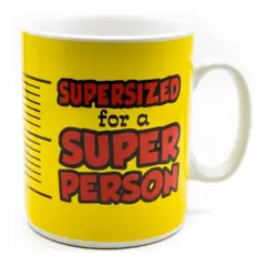 GENERICO - Tazón Mug Xl Gigante Supersized Super person 850 Ml.