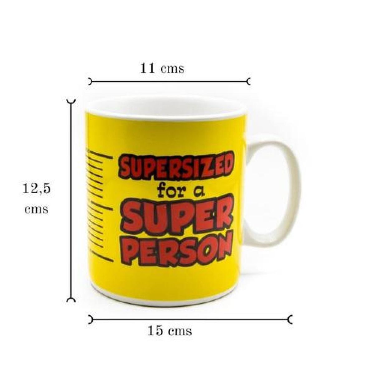 GENERICO - Tazón Mug Xl Gigante Supersized Super person 850 Ml.