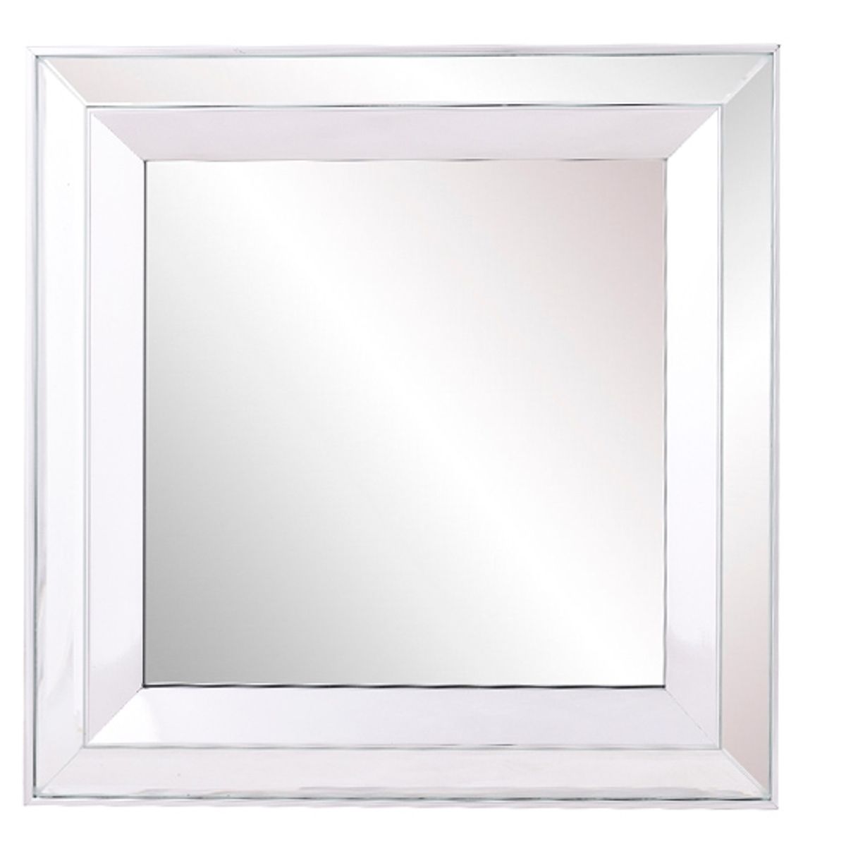 HERRERA MAISON - Set 2 Espejos Cuadrados Plata