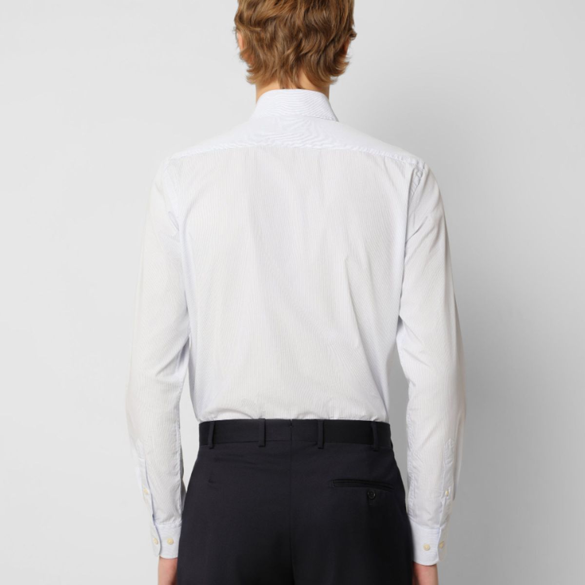 SCALPERS - Camisa Rayas Calavera Contraste White Blue Stripes