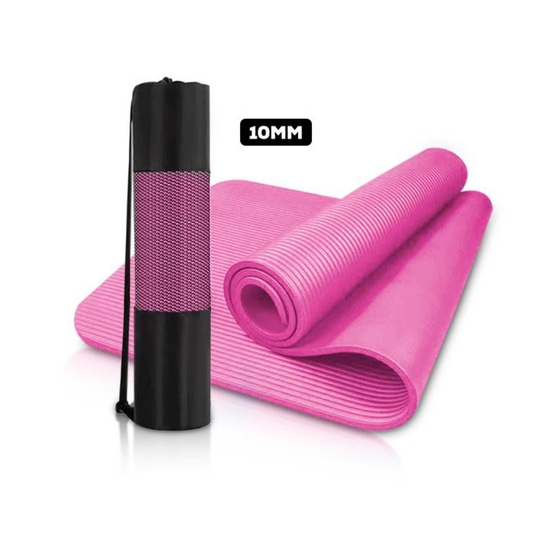 GENERICO - Mat yoga & pilates - 10 mm grueso - rosado