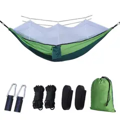 EVERSO - Hamaca Colgante Nylon Portatil Hamaca De 2 Plaza Camping 270x140cm