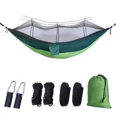 EVERSO - Hamaca Portátil Nylon Camping Mosquitero Trekking Hasta 300 Kg