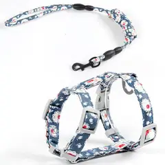 MARBEN PETS - Arnés para Gatos tipo H Color Azul Talla M