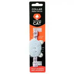 GENERICO - Collar Diseño de Oso para Gatos Color Celeste