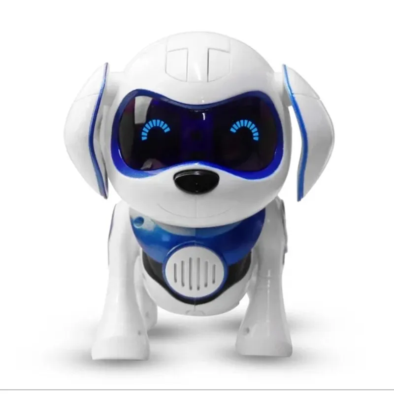 GENERICO - Perro Robot De Juguete Musical Con Ojos Led Inteligente Azul