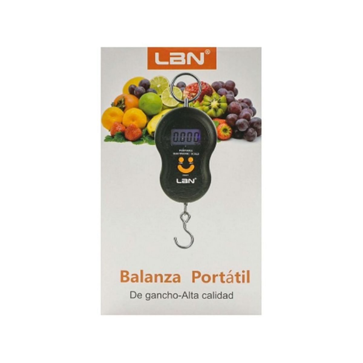 GENERICO - Balanza Peso Portatil De Gancho 50kg Negro LBS100 LBN