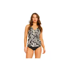 H2O WEAR - Traje de Baño Tankini Control c/ Accesorio para Mujer Negro