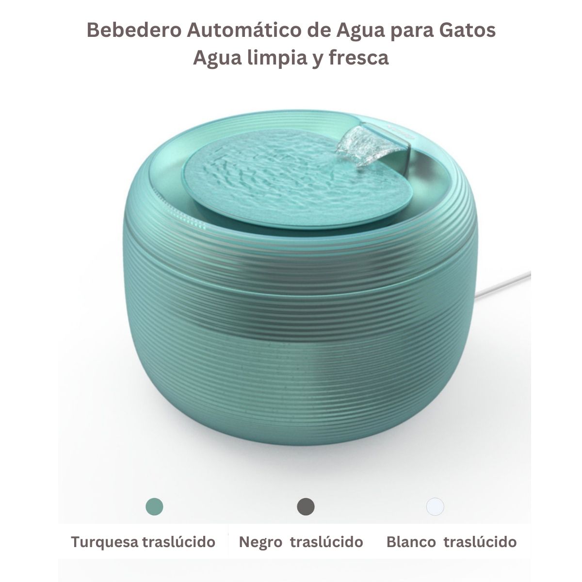 XCHO - Bebedero Automático Usb Silenciosa Para Gatos 2,5 L  Verde