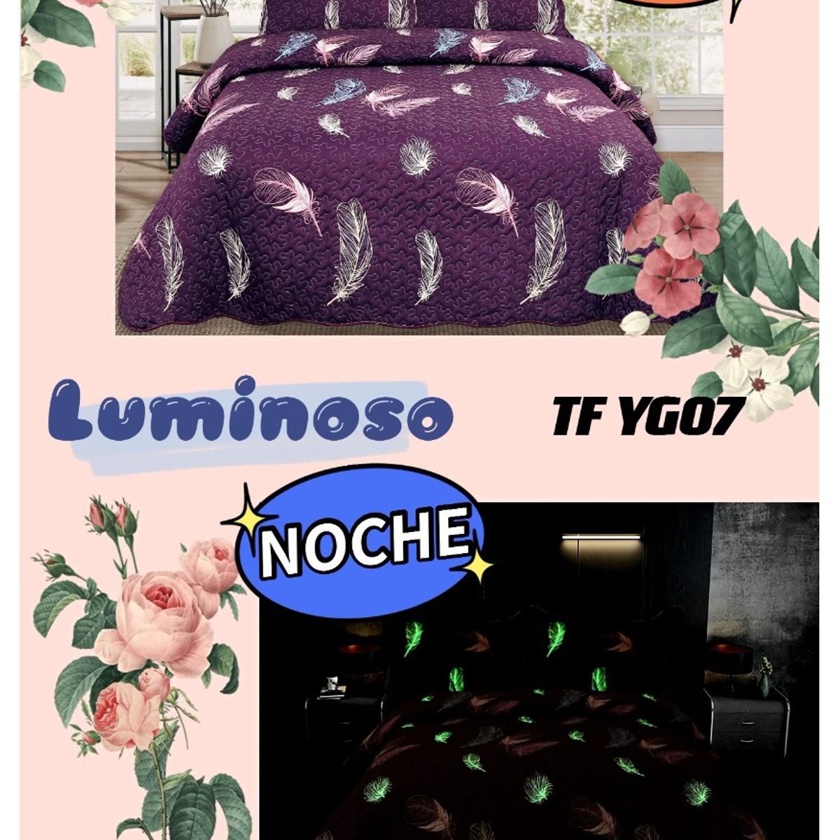 GENERICO - Cubrecama luminoso 2p 230x250