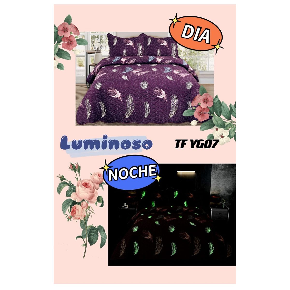 GENERICO - Cubrecama luminoso 2p 230x250