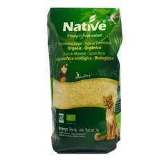 NATIVE - Azúcar Rubia Orgánica 8 Kilos - Sin Gluten - 8x1
