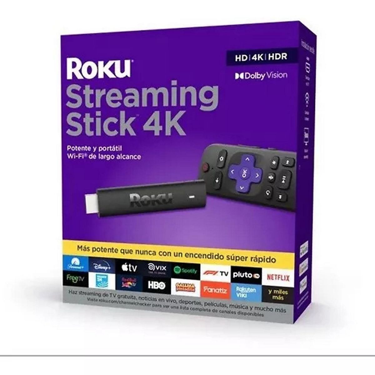 ROKU - Roku Streaming Stick 4K HDR - Dolby Vision - Modelo 3820R 2021