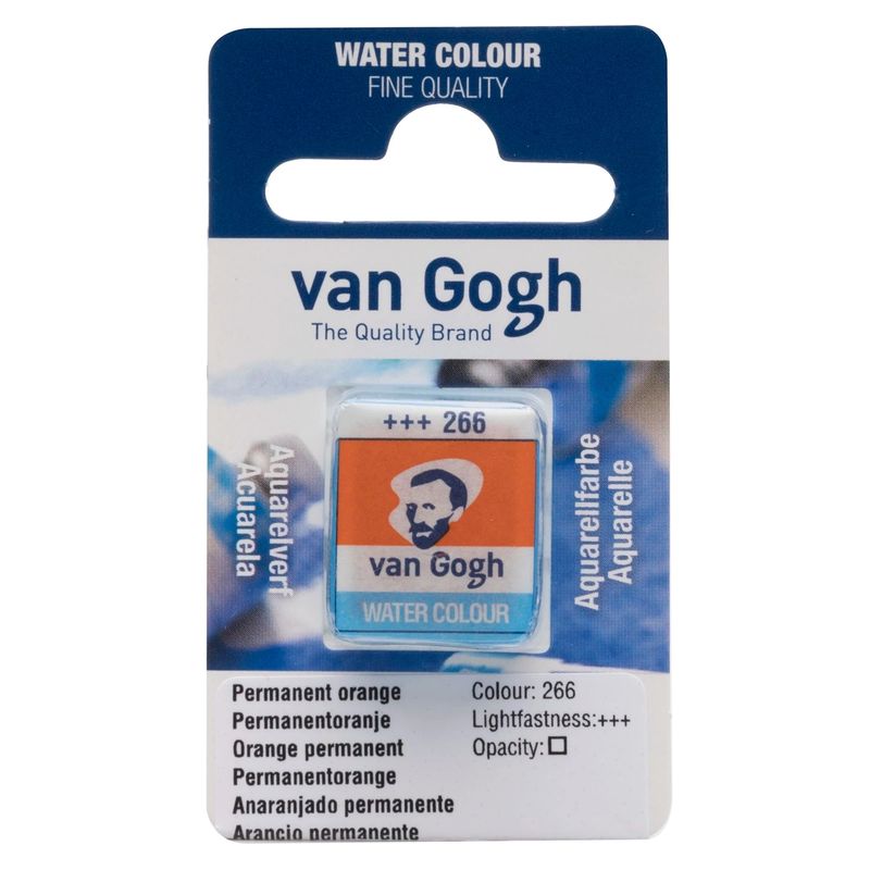 VAN GOGH - Acuarela en Pastilla Van Gogh - 266 Anaranjado Perm