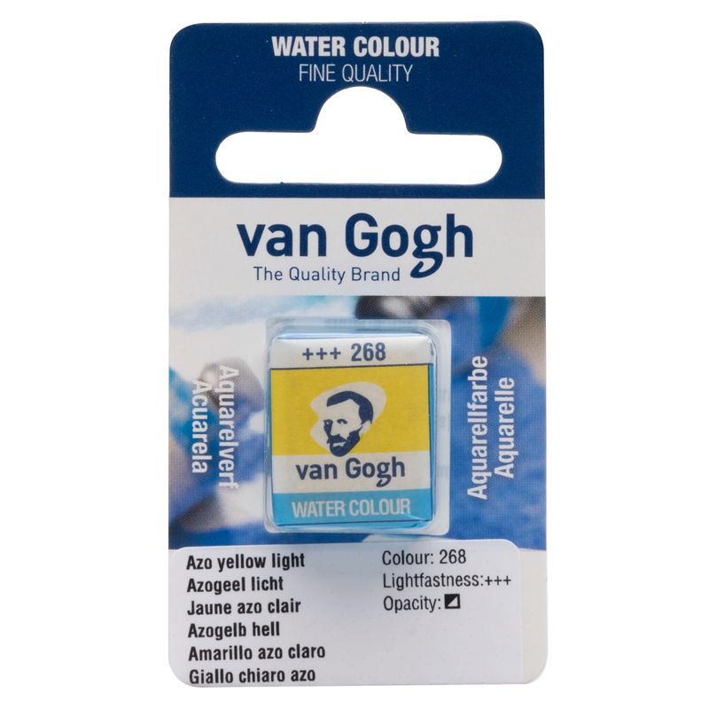 VAN GOGH - Acuarela en Pastilla Van Gogh - 268 Amarillo Azo Claro