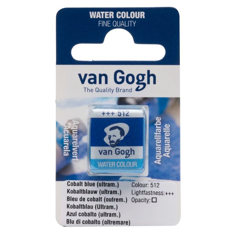VAN GOGH - Acuarela en Pastilla Van Gogh - 512 Azul Cobalto Ultramar