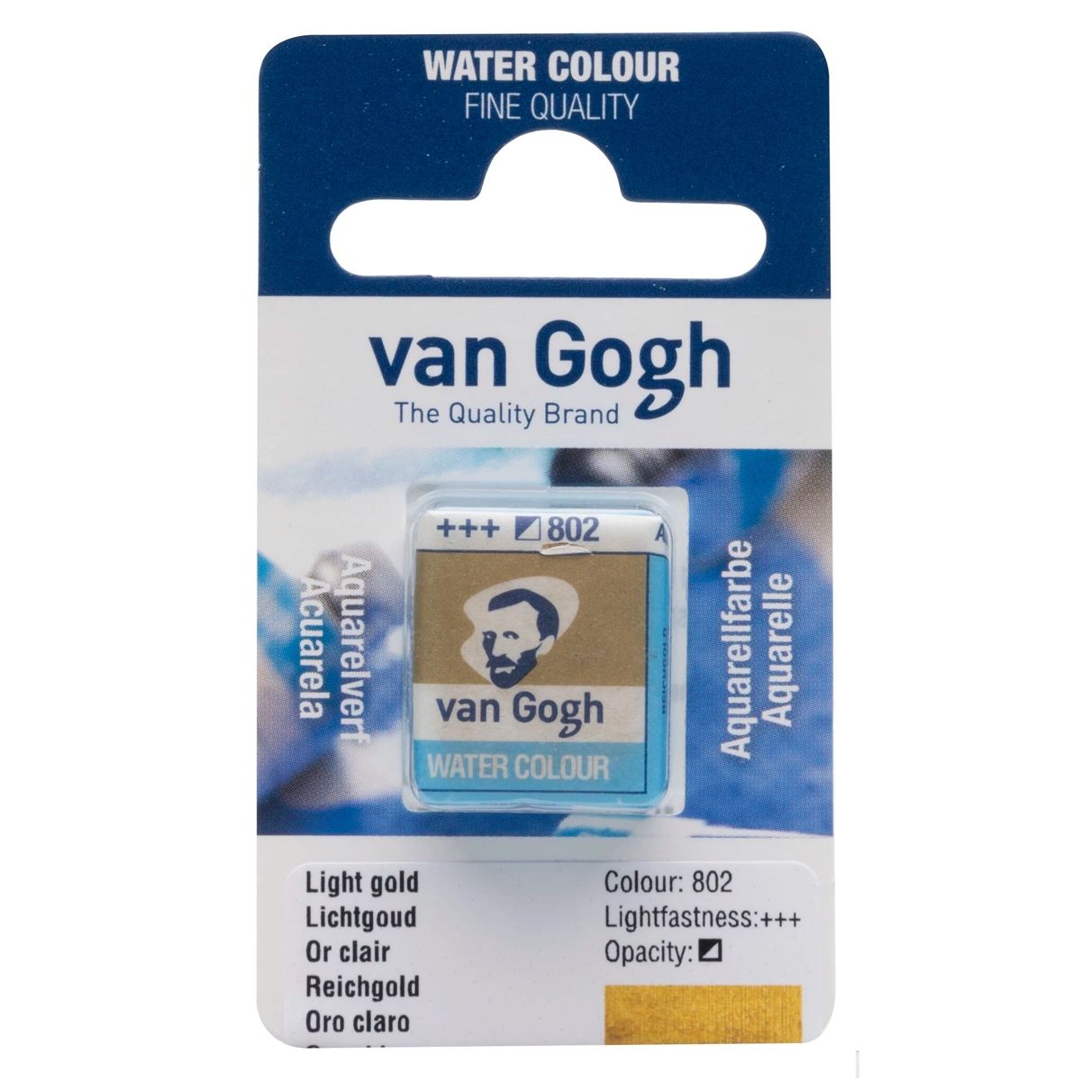 VAN GOGH - Acuarela en Pastilla Van Gogh - 802 Oro Claro