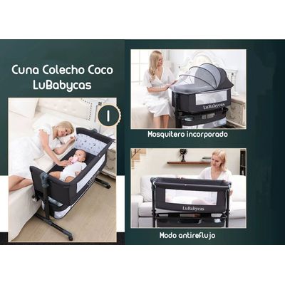 Imagen 2 del producto Cuna Colecho Con Mudador Y Accesorios Rosada
