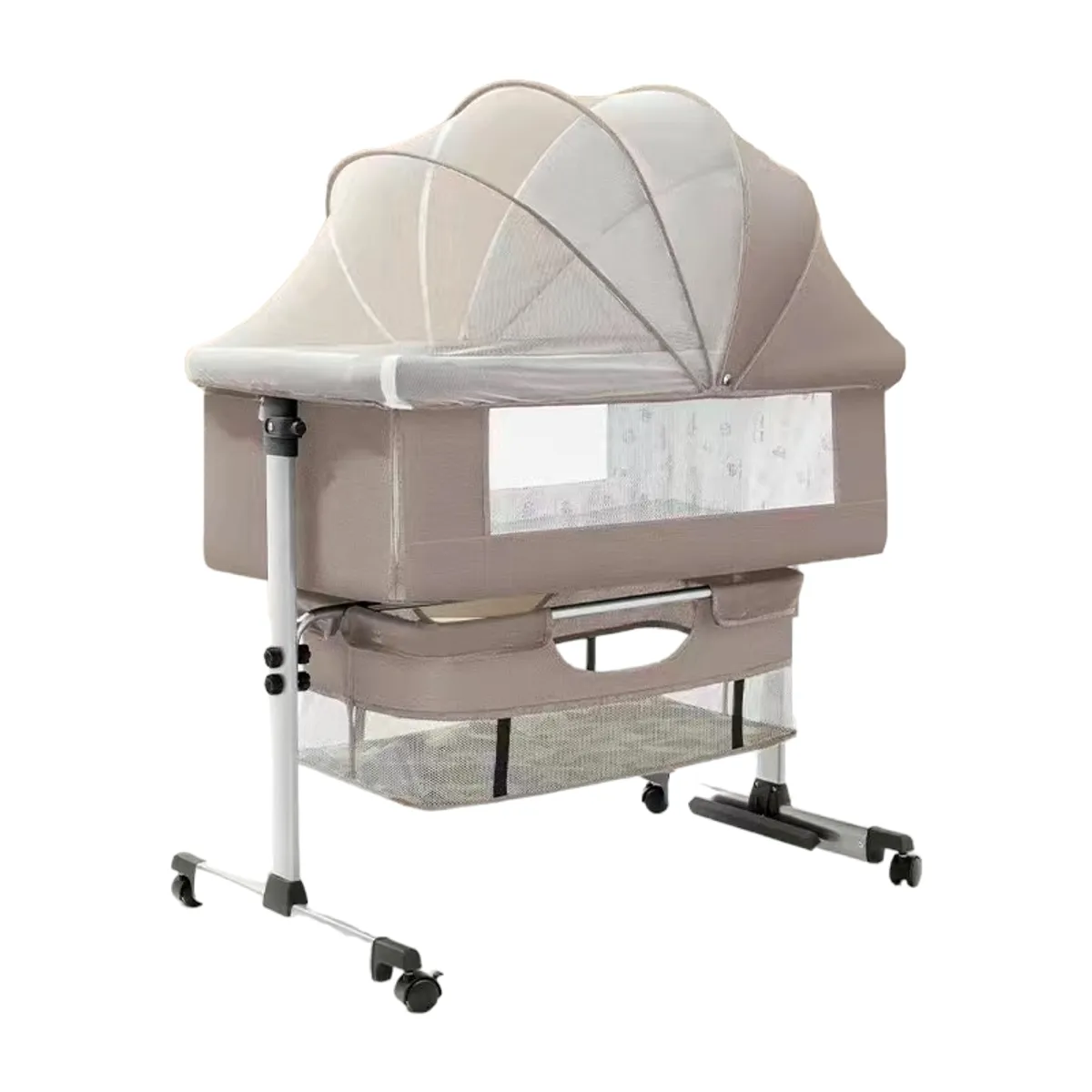 LUBABYCAS - Cuna Colecho Con Mudador Y Accesorios Lubabycas Café