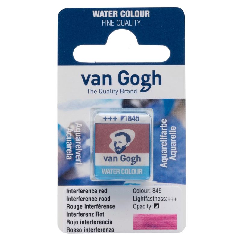 VAN GOGH - Acuarela en Pastilla Van Gogh - 845 Rojo Interferencia
