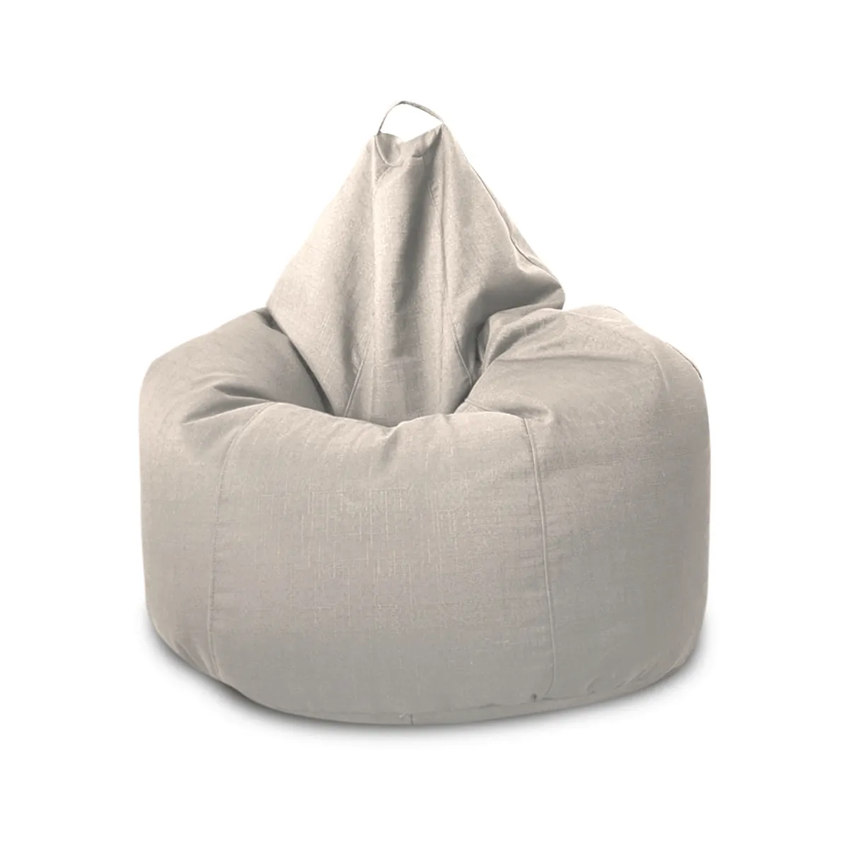 GENERICO - Puff Pera Adulto Lona Marfil Con Relleno