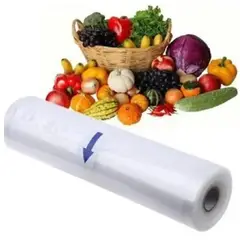 GENERICO - Rollo Bolsas Sellado Al Vacío Sellar Alimentos 20cmx5 mts