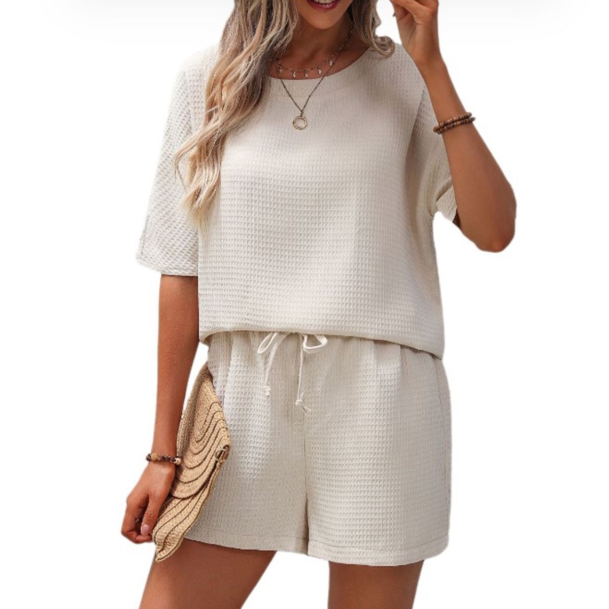 BLWOENS - Blusas y pantalones casuales para mujeres Traje-2 piezas