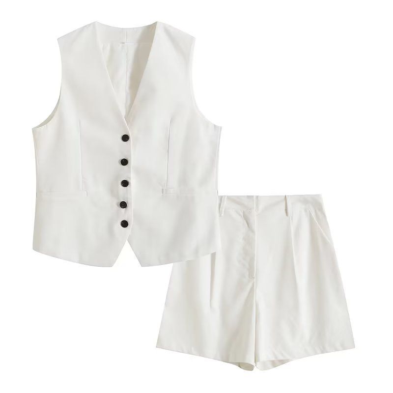 BLWOENS - Blazer vest y pantalones casuales para mujeres Traje