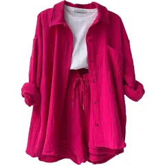 BLWOENS - Blusas y pantalones casuales para mujeres Traje-2 piezas