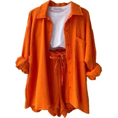 BLWOENS - Blusas y pantalones casuales para mujeres Traje-2 piezas
