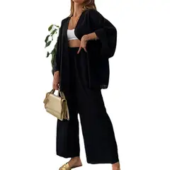 BLWOENS - Blusas y pantalones casuales para mujeres Traje-2 piezas