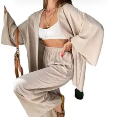BLWOENS - Blusas y pantalones casuales para mujeres Traje-2 piezas