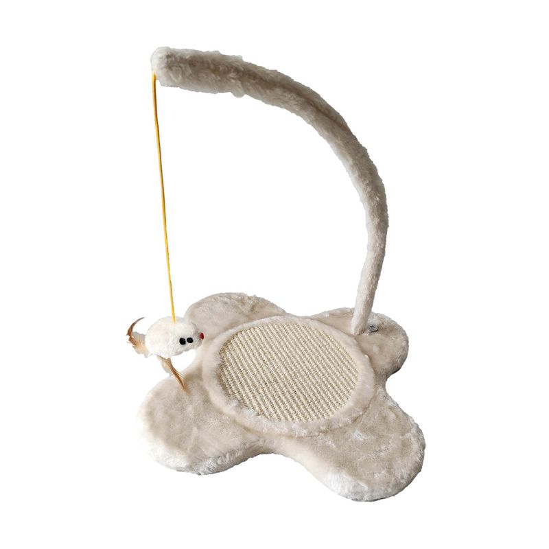 GENERICO - Rascador Intetactivo Gato Mascotas Beige
