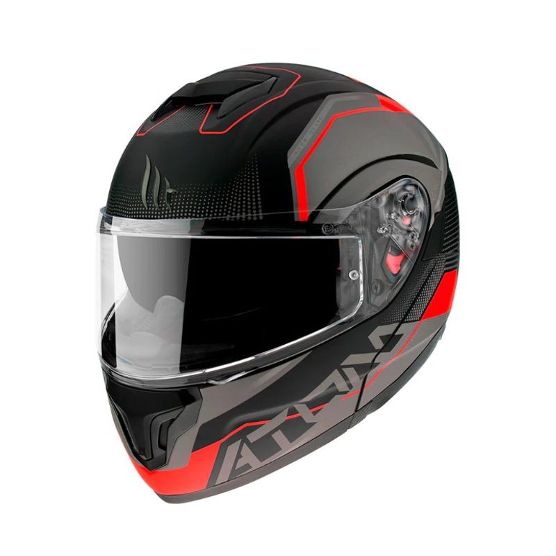 MT - Casco de Moto MT Helmets - ATOM SV Quark A5 Rojo Mate