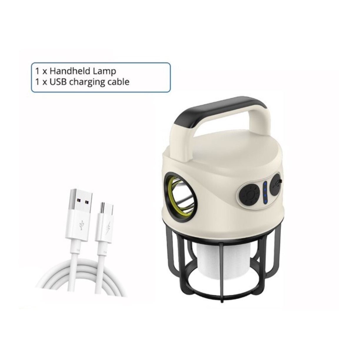 GENERICO - Luz LED Recargable Para Camping Emergencias