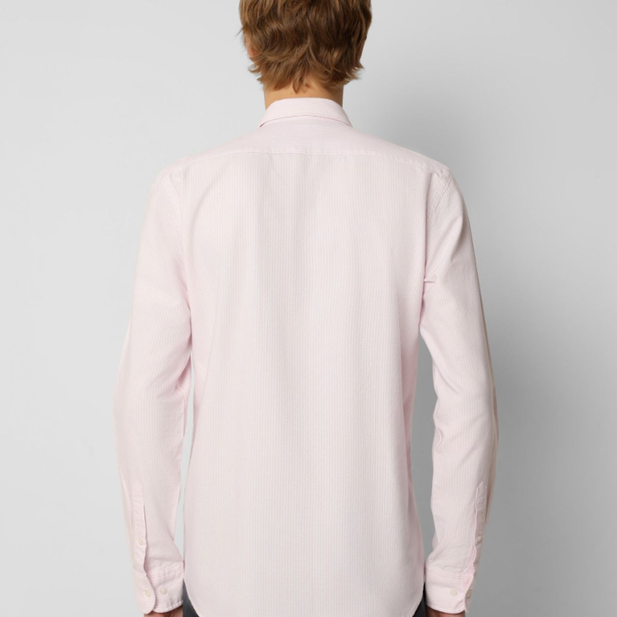 SCALPERS - Camisa Oxford Calavera Contraste Pink Stripes