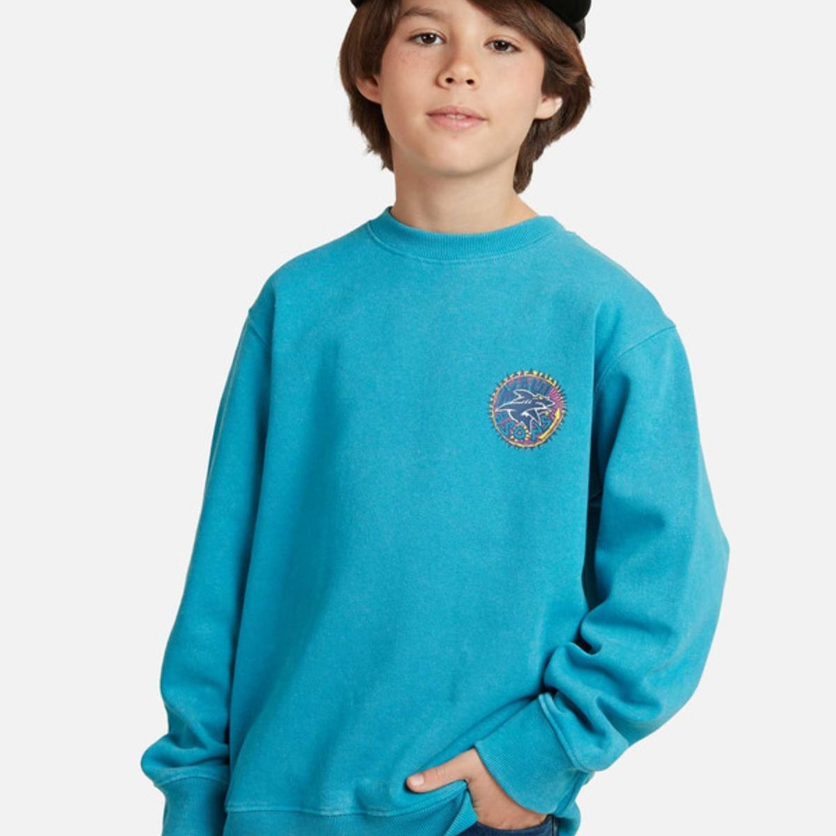 MAUI AND SONS - Poleron Death Hat X Niño Celeste