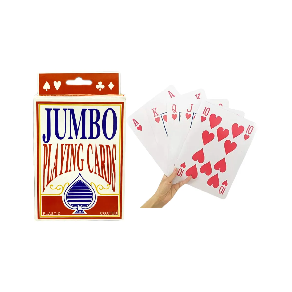 GENERICO - Cartas Inglesas Naipe Carioca Poker Magia Tamaño Grande