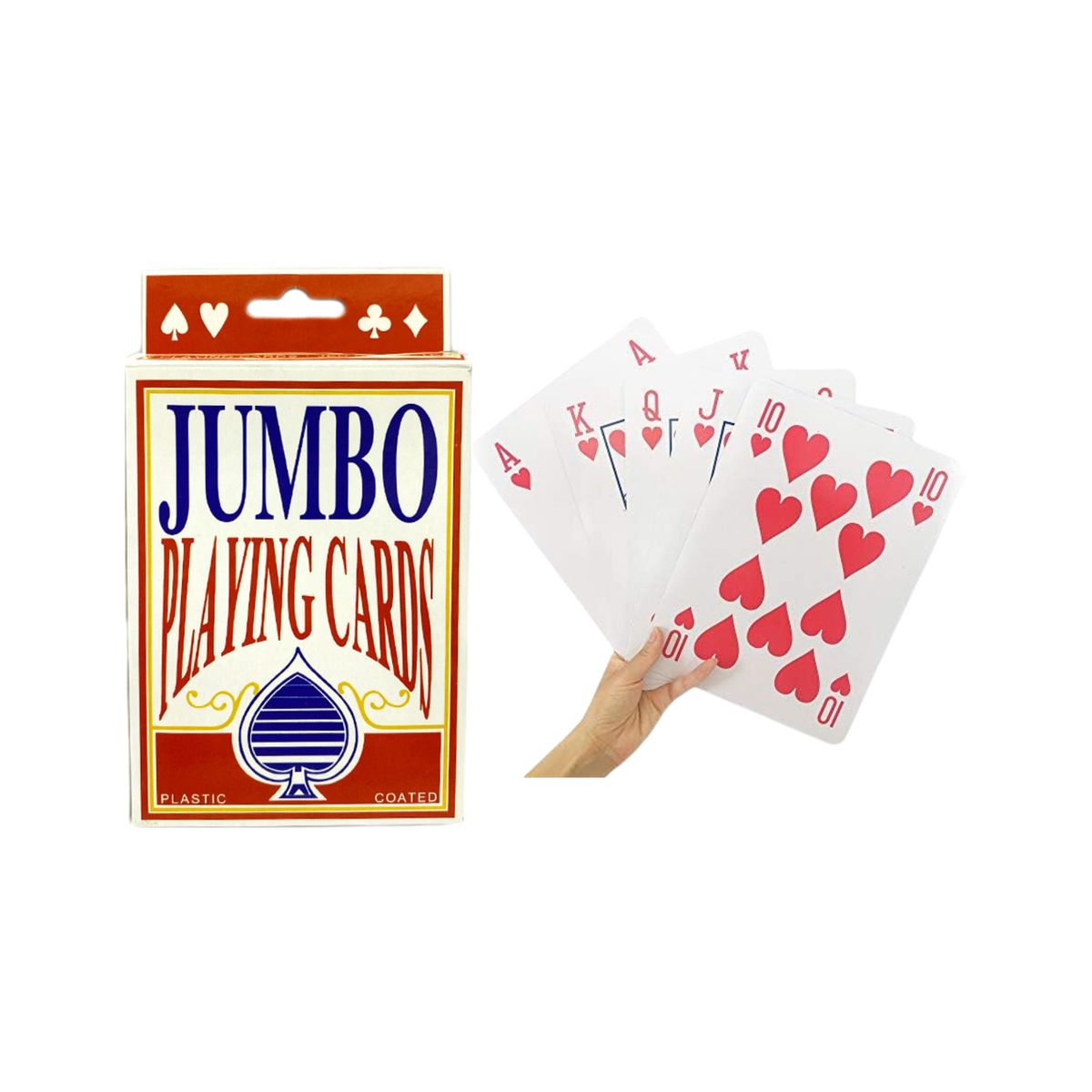 GENERICO - Cartas Inglesas Naipe Carioca Poker Magia Tamaño Grande