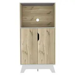 FMFURNITURE - Mueble Microondas 2 Puertas Fm-002C Cafe Claro