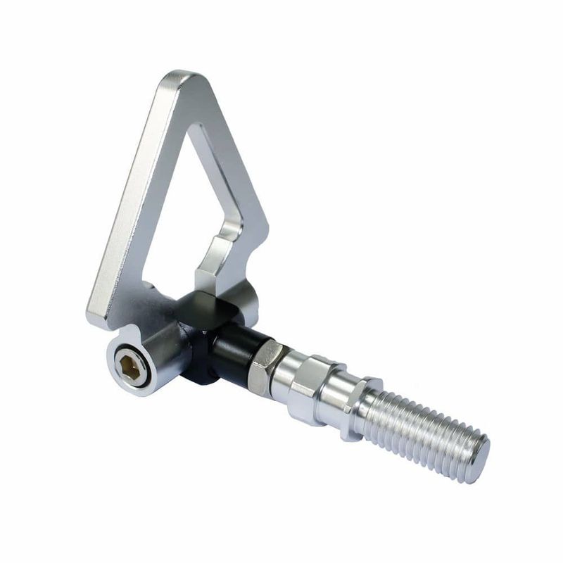 GENERICO - Gancho remolque auto universal delantero aluminio triangular
